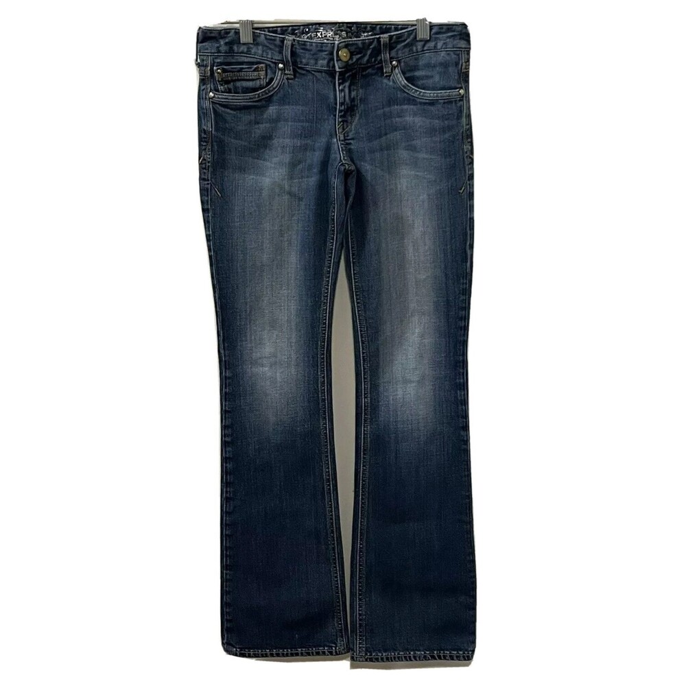 EXPRESS JEANS WOMENS BOOT CUT DENIM BLUE JEANS SIZE 41